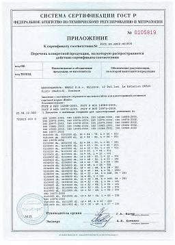 Сертификат на Заклепка вытяжная, для мягких материалов,  стандартный бортик СТ/СТ 2