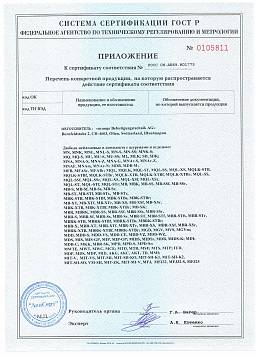 Сертификат на Штифт Mungo оцинкованная сталь MEN 3